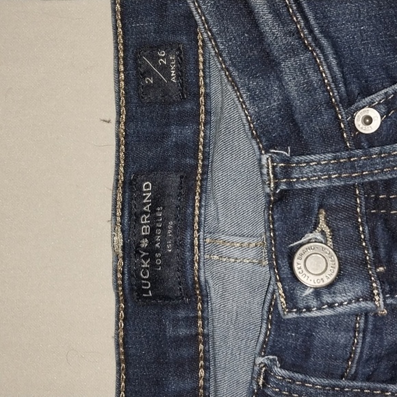 Lucky Brand Blue Midrise Super Skinny Ava Jeans 2/26 Ankle - Picture 2 of 7